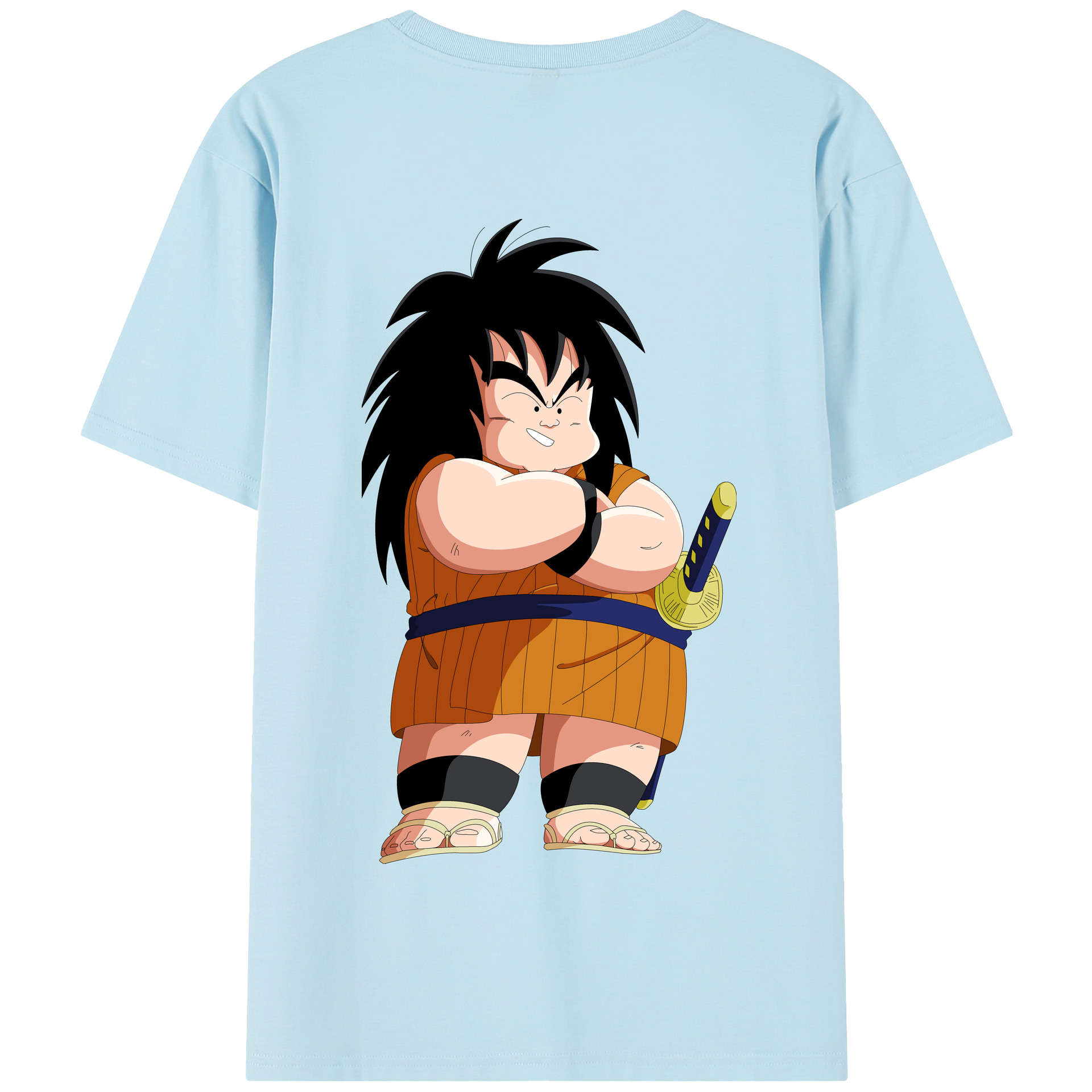 （画像用） ドラゴンボール やじろべえ DRAGON BALL Yajirobe 綿100％半袖Tシャツ（背面プリント）